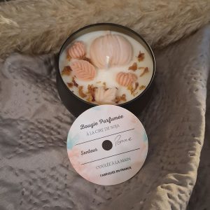 Bougie artisanale parfumée à la pomme - Aur'Bougie