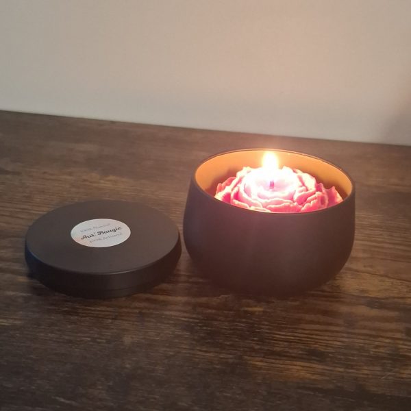 Bougie artisanale parfumée à la violette – Image 2