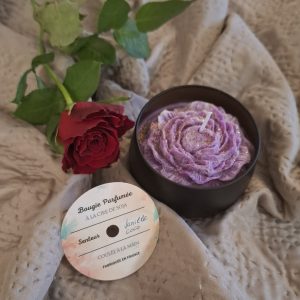 Bougie artisanale parfumée à la vanille & coco - Aur'Bougie